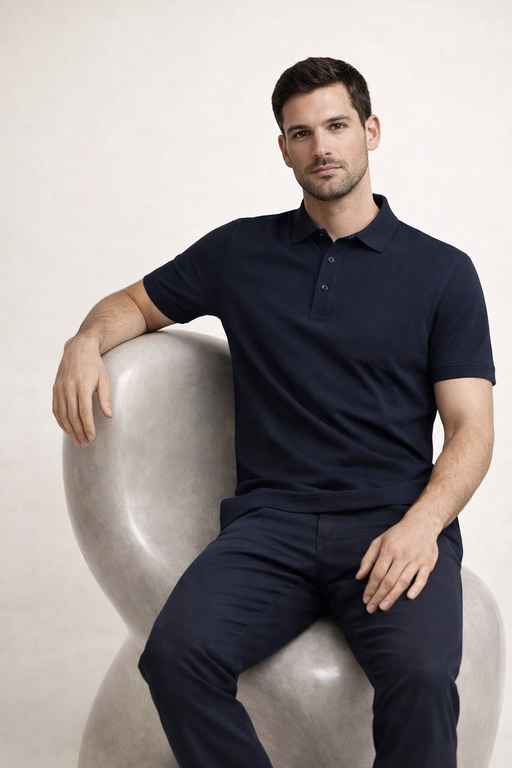 Verfeinertes Polo Navy Maja