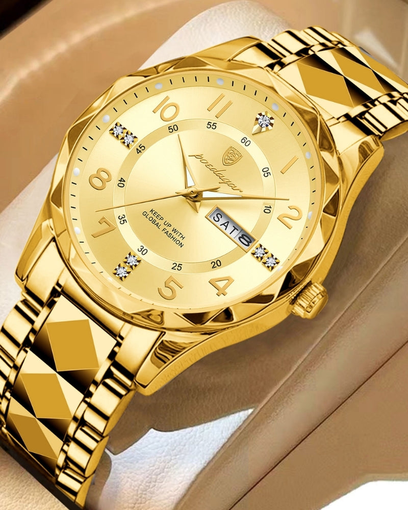 Klassische Zwei-Ton Stahl Uhr Maja