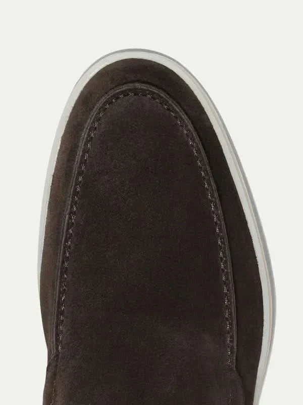 Klassischer Wildleder Slipper Braun Maja