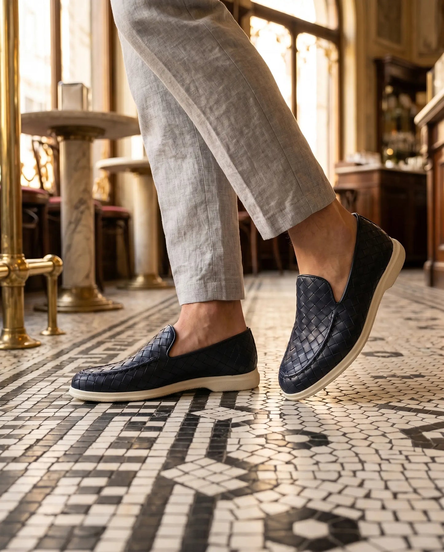 Sorrento Woven Loafer - Blau Maja