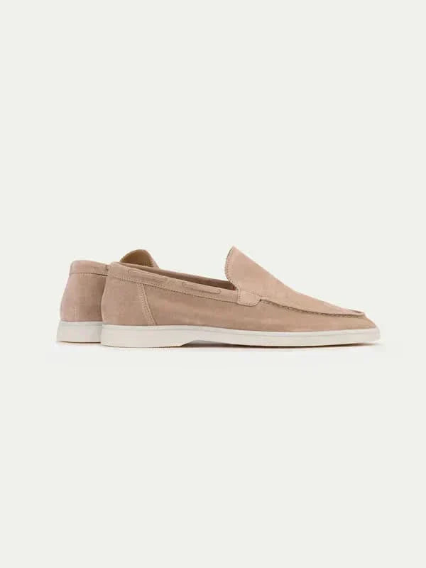 Klassischer Wildleder Slipper Beige Maja