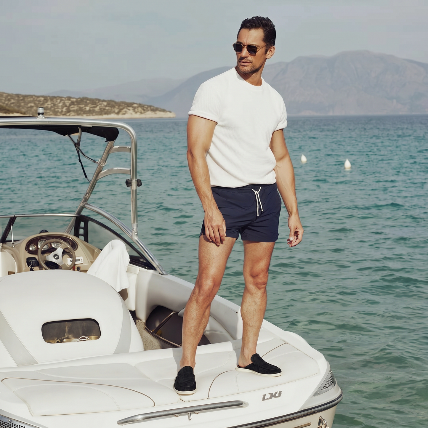 Schwarze Croco Yacht-Mule | LIMITIERTE AUFLAGE Maja