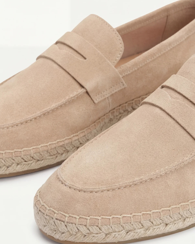Beige Wildleder Riviera Espadrille Maja