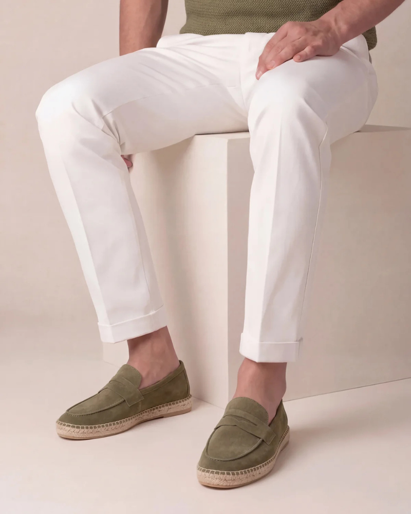 Olive Wildleder Riviera Espadrille Maja