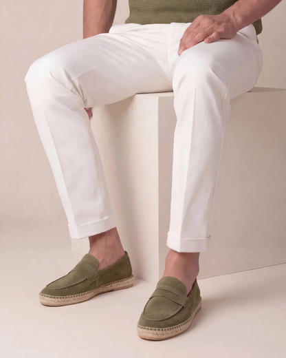 Olive Wildleder Riviera Espadrille Maja