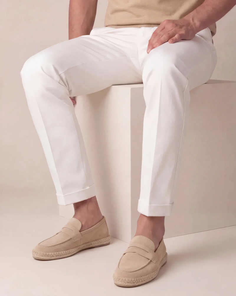 Beige Wildleder Riviera Espadrille Maja