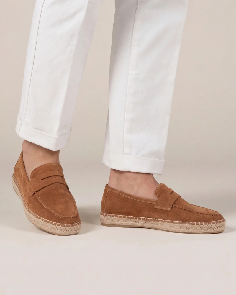 Braune Wildleder Riviera Espadrille Maja