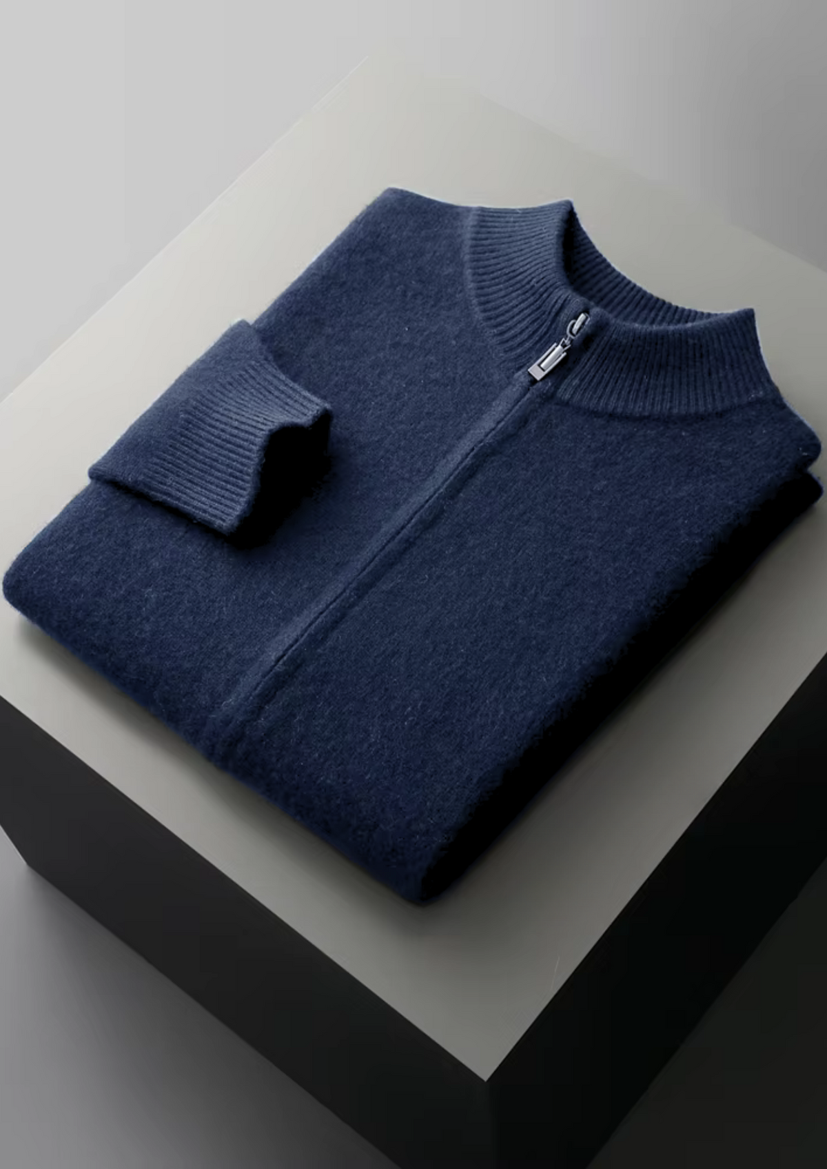 Reines Extra-Fine Merinowolle Navy Blau Luzzo Set RivaSylt