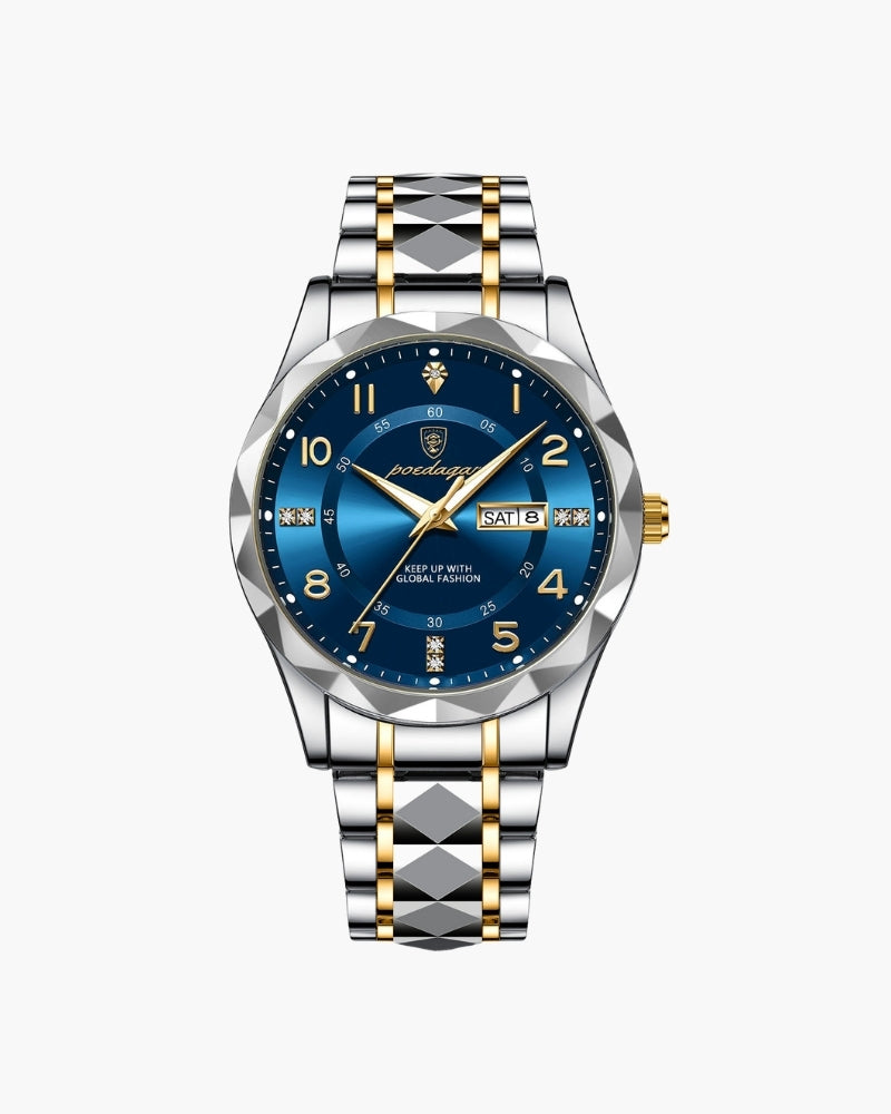 Klassische Zwei-Ton Stahl Uhr Maja