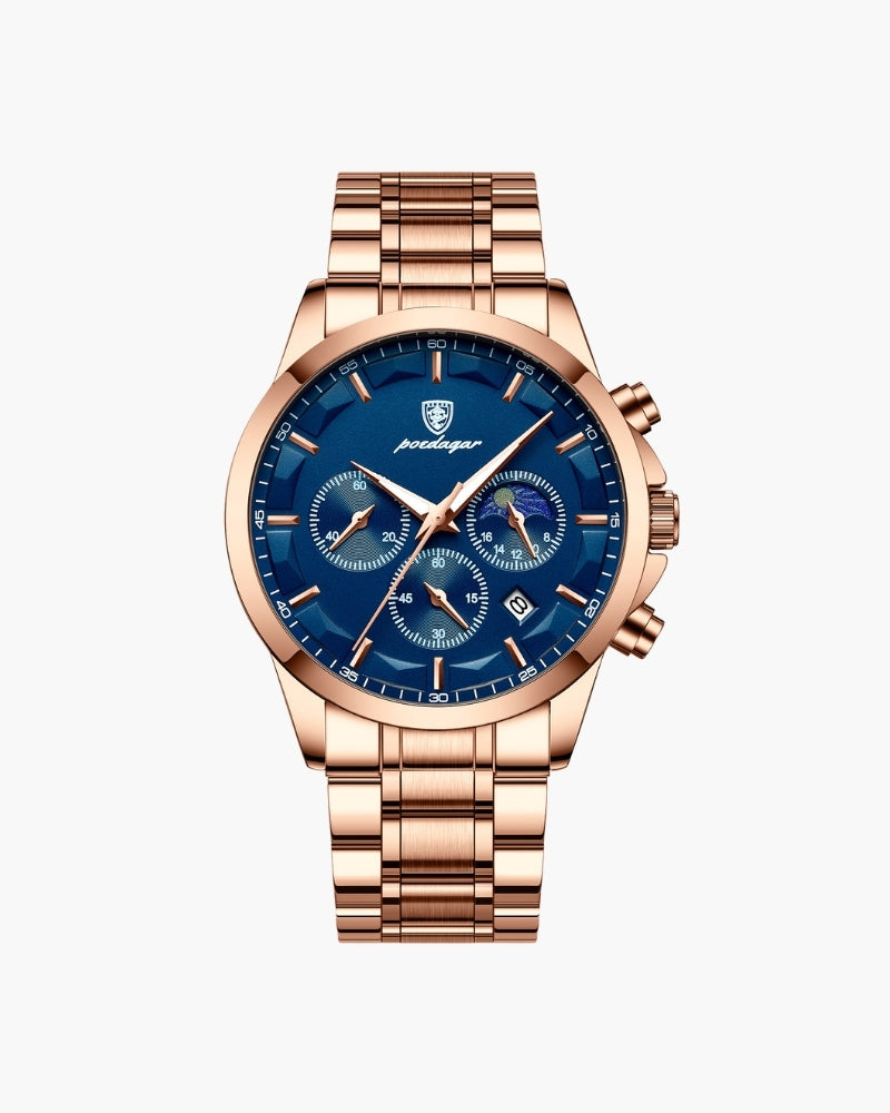 Präzisions-Chronograph Edelstahl-Uhr Maja
