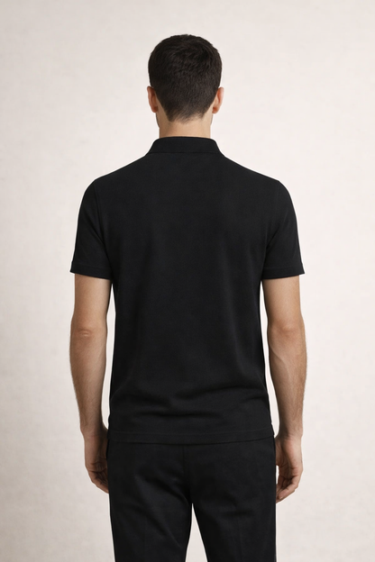 Verfeinertes Polo Schwarz Maja