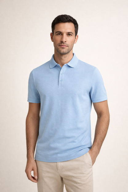 Verfeinertes Polo Hellblau Maja