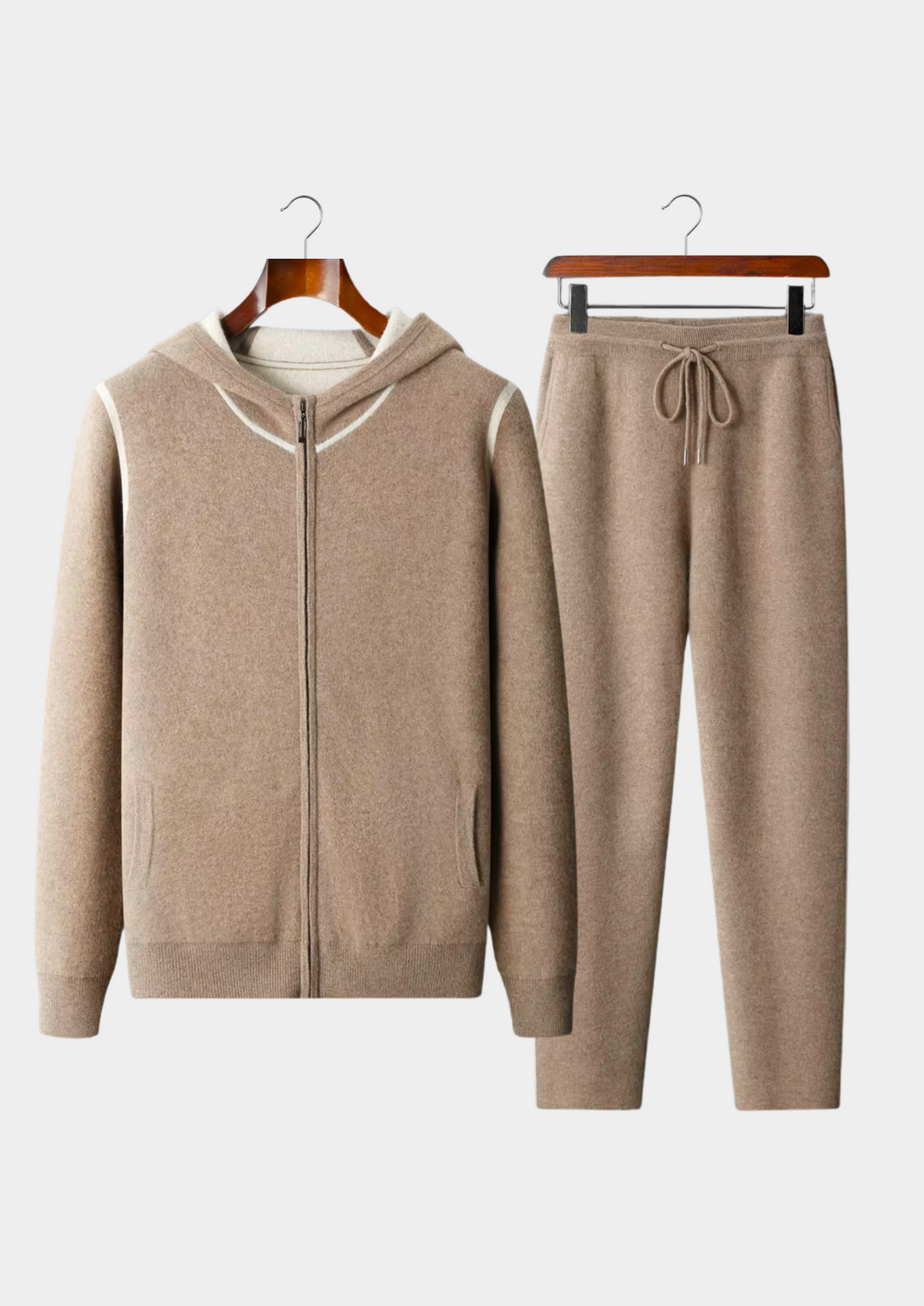 Premium Cashmere Beige Milano Freizeitset RivaSylt