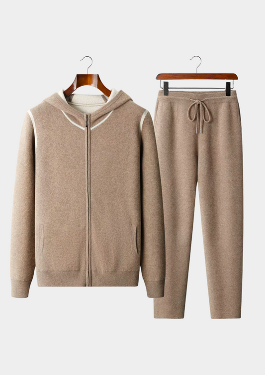 Premium Cashmere Beige Milano Freizeitset RivaSylt