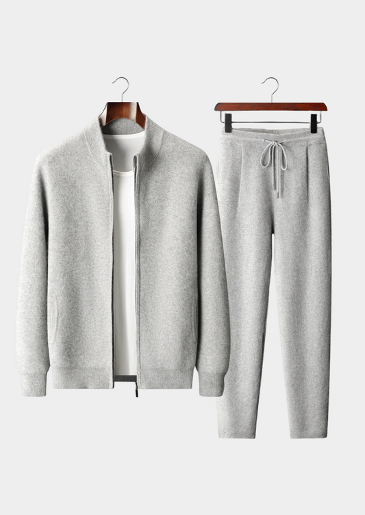 Premium Cashmere Hellgraues Denis Freizeitset RivaSylt