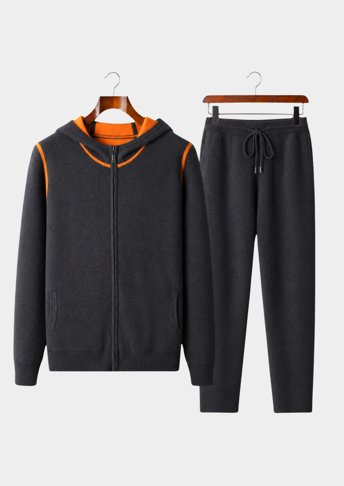 Premium Cashmere Dunkelgraues Milano Freizeitset RivaSylt