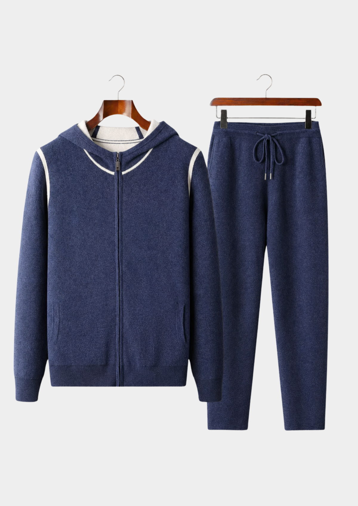 Premium Kaschmir Marineblau Milano Freizeit Set RivaSylt