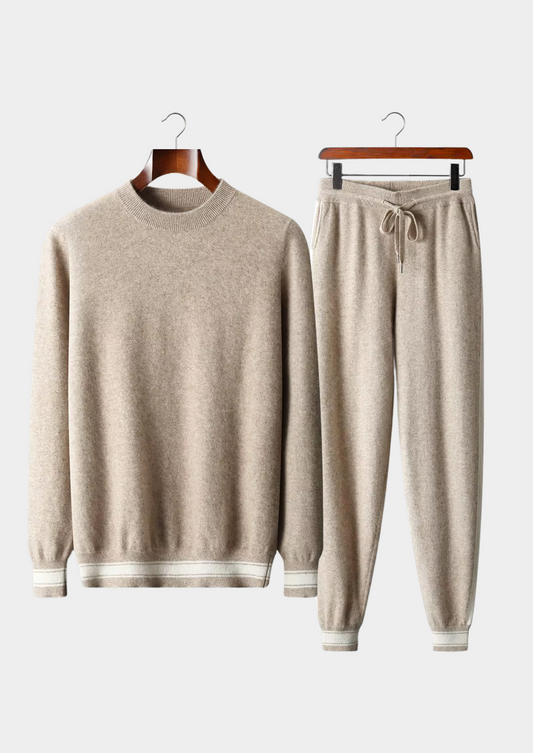 Premium Cashmere Sand Wien Freizeit Set RivaSylt