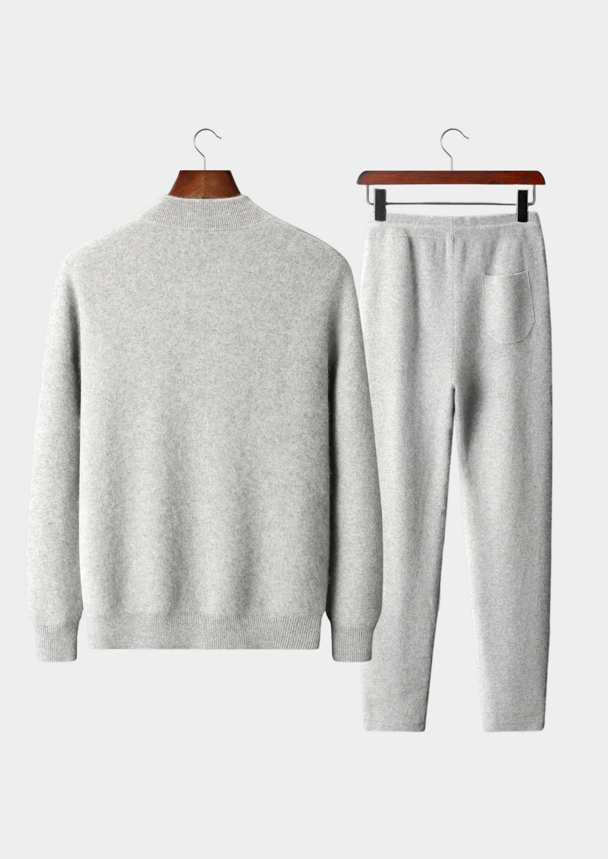 Premium Cashmere Hellgraues Denis Freizeitset RivaSylt
