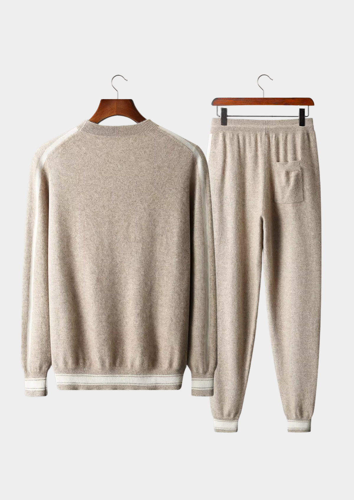 Premium Cashmere Sand Wien Freizeit Set RivaSylt