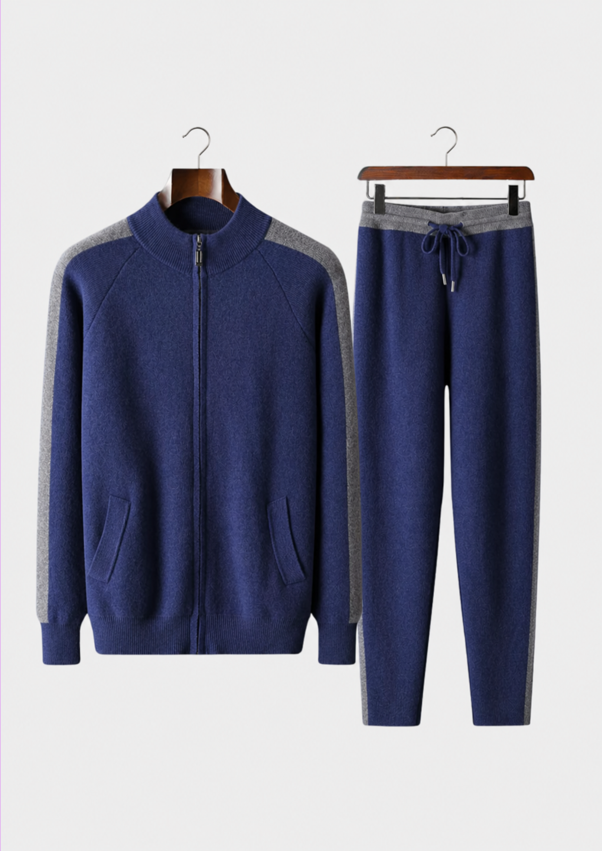 Premium Cashmere Marineblau Torino Freizeitset RivaSylt