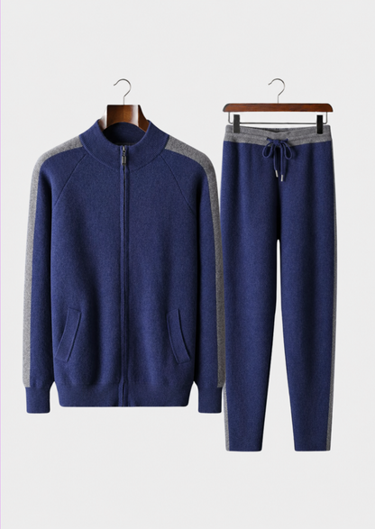 Premium Cashmere Marineblau Torino Freizeitset RivaSylt