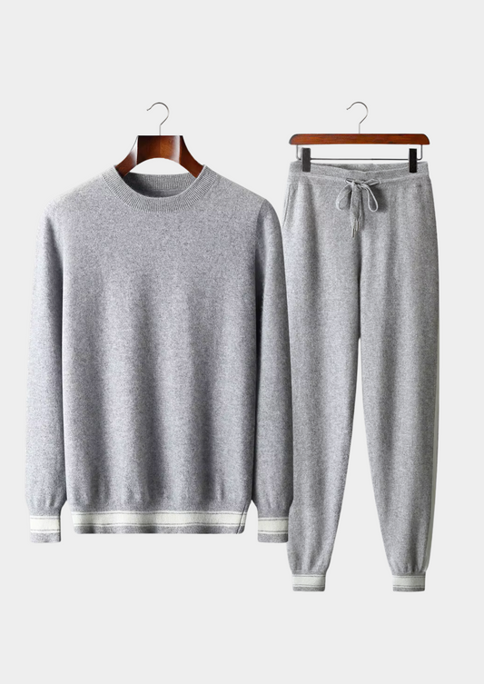 Premium Cashmere Hellgraues Wien Freizeitset RivaSylt