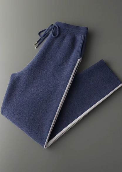 Premium Kaschmir Marineblau Milano Freizeit Set RivaSylt