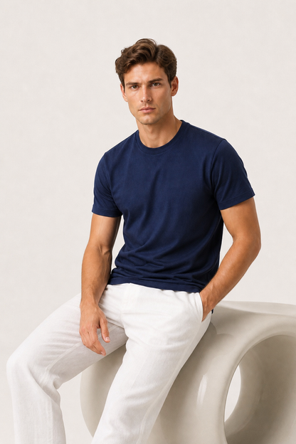 Azuro Tee Navy Maja
