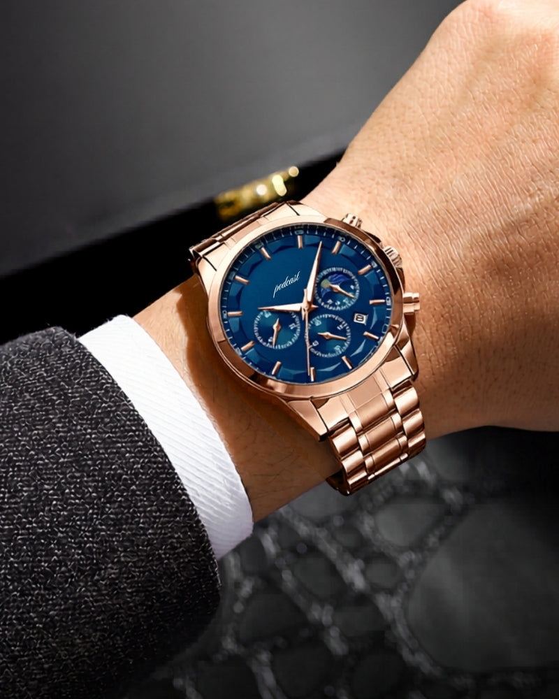 Präzisions-Chronograph Edelstahl-Uhr Maja