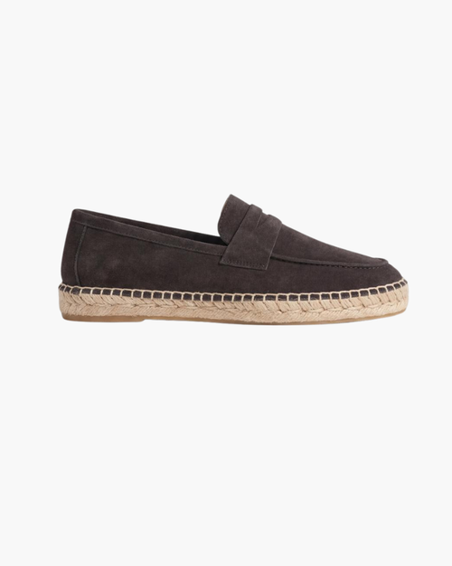 Kaffeebraune Suède Riviera Espadrille Maja