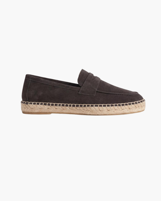 Kaffeebraune Suède Riviera Espadrille Maja