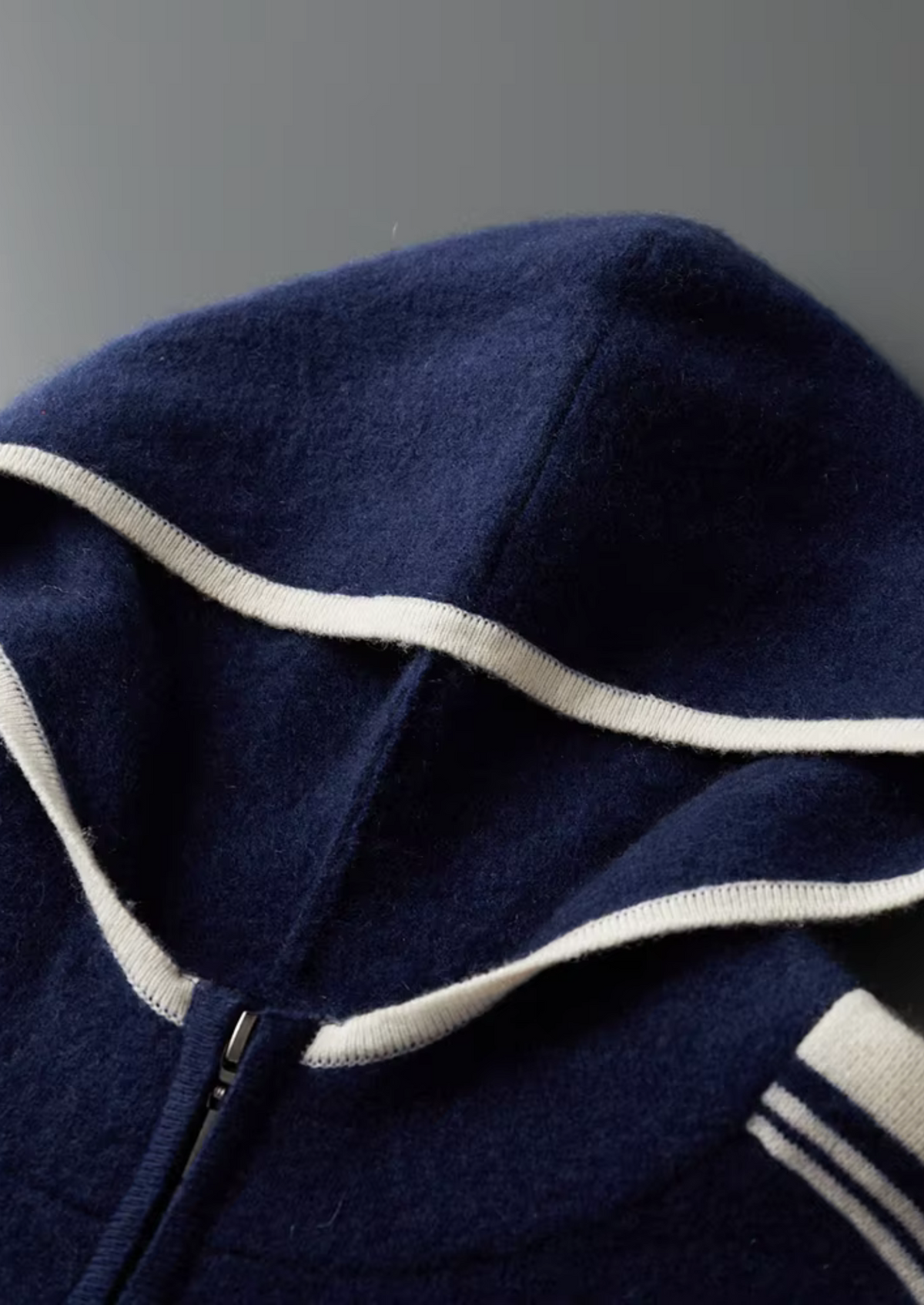 Reines Extra-feines Merinowoll Navy Blue Damien Set RivaSylt
