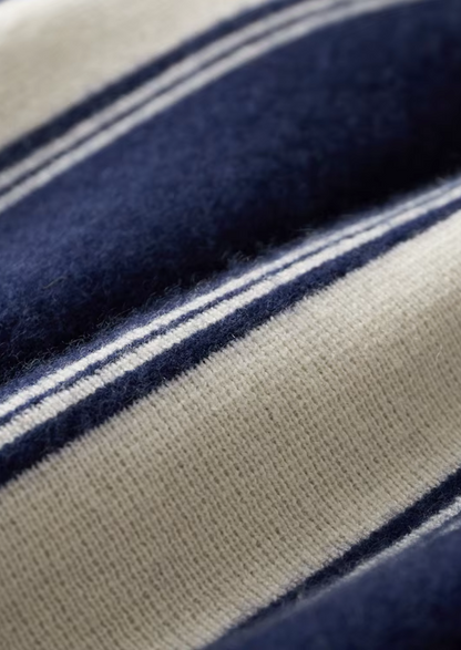 Reines Extra-feines Merinowoll Navy Blue Damien Set RivaSylt