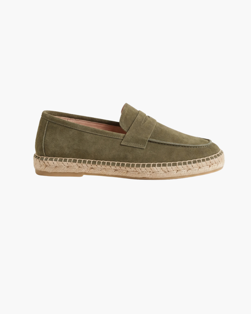 Olive Wildleder Riviera Espadrille Maja