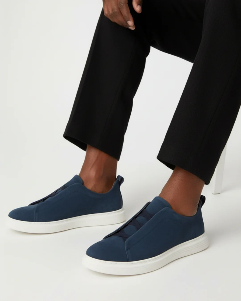 St. Moritz Slip-On Trainer – Marineblau RivaSylt