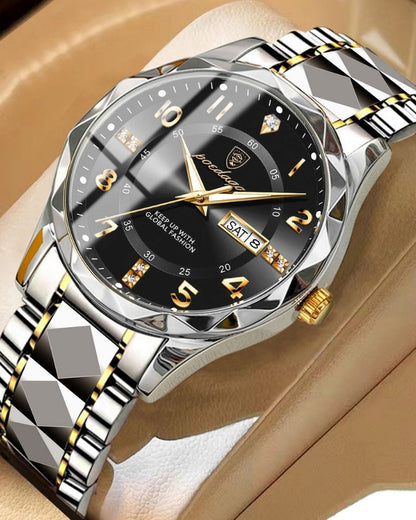 Klassische Zwei-Ton Stahl Uhr Maja