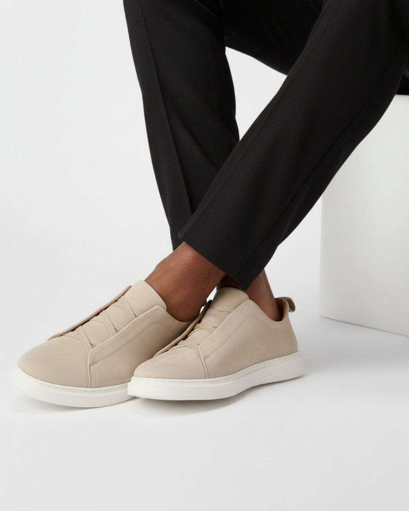 St. Moritz Slip-On Trainer – Sand RivaSylt