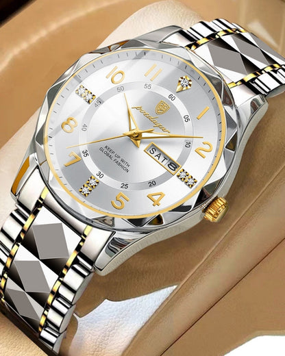Klassische Zwei-Ton Stahl Uhr Maja