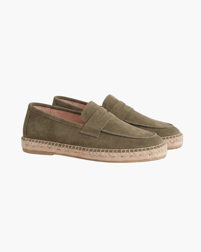 Olive Wildleder Riviera Espadrille Maja