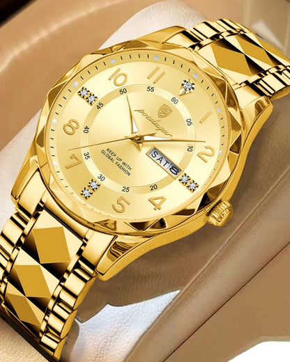 Klassische Zwei-Ton Stahl Uhr Maja