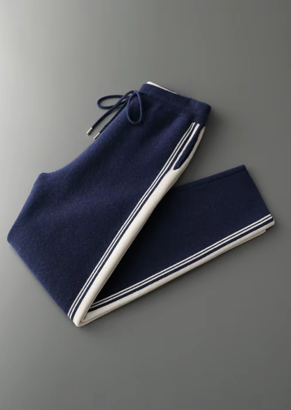 Reines Extra-feines Merinowoll Navy Blue Damien Set RivaSylt