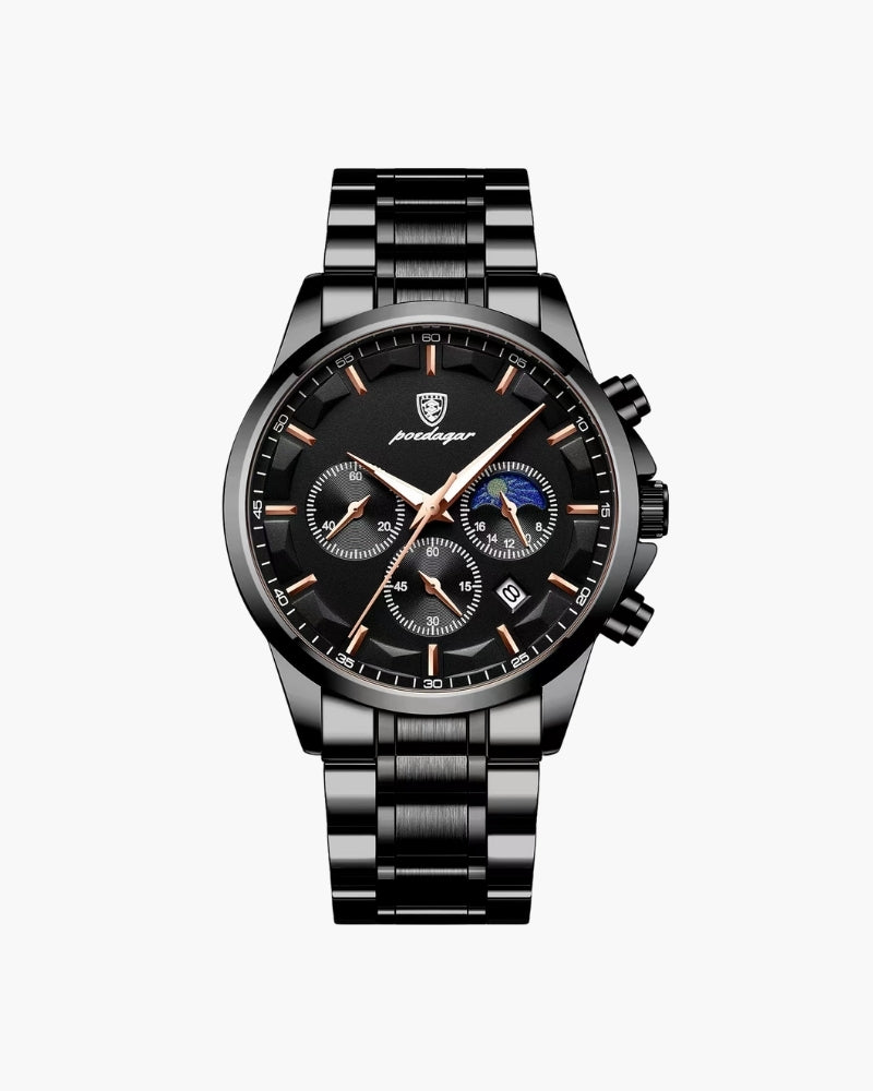 Präzisions-Chronograph Edelstahl-Uhr Maja