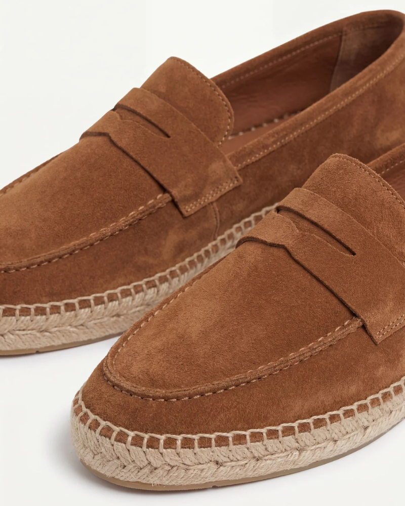 Braune Wildleder Riviera Espadrille Maja
