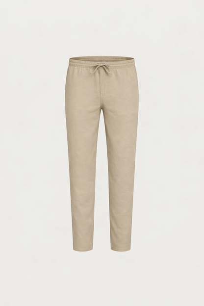 Leinen Bayside Hose Beige Maja