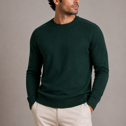 Herren Rundhals Feinstrickpullover RivaSylt