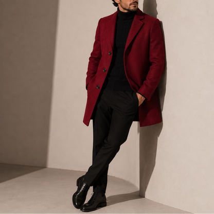 Herrenmantel – Klassischer, maßgeschneiderter Smart-Casual-Stil RivaSylt