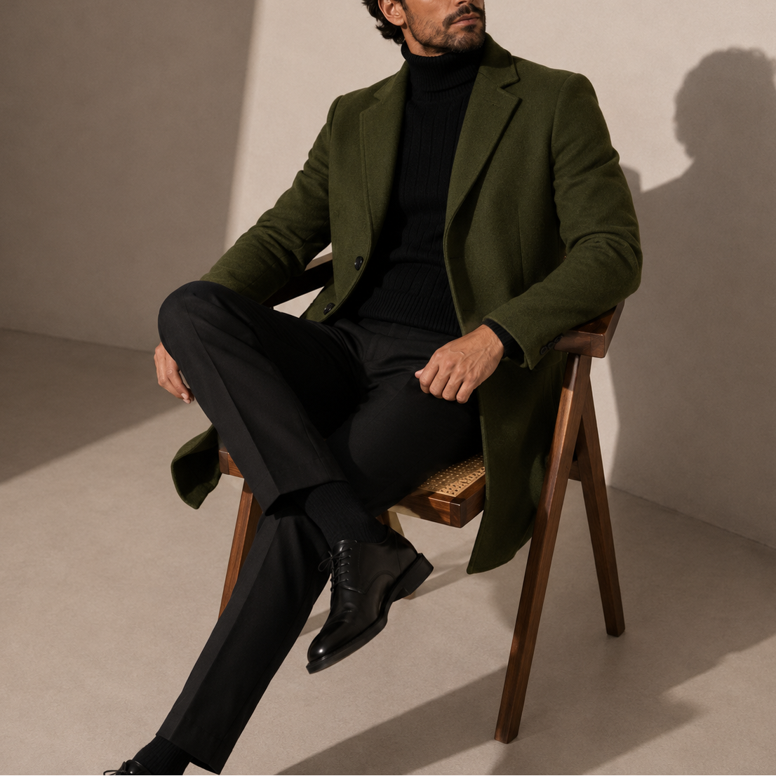 Herrenmantel – Klassischer, maßgeschneiderter Smart-Casual-Stil RivaSylt