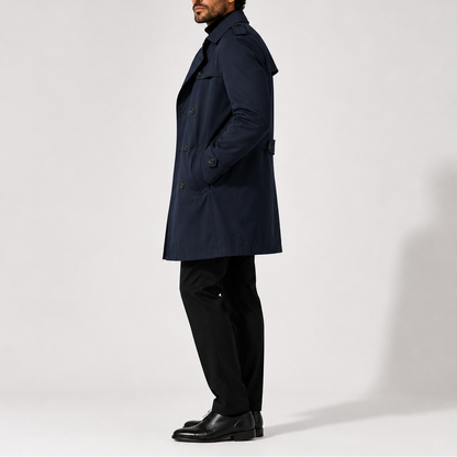 Herren Trenchcoat Jacke – Doppelreihiger Smart Casual Stil RivaSylt