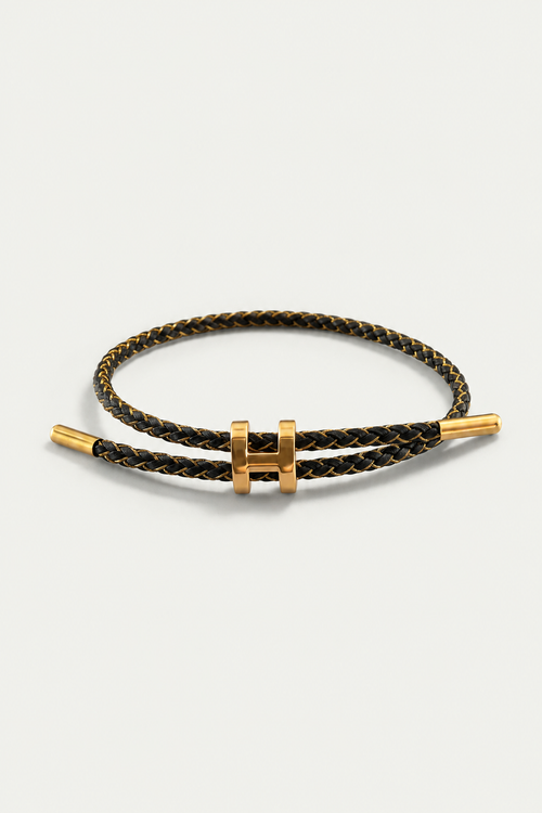 RivaSylt Armband Gold/Schwarz Maja